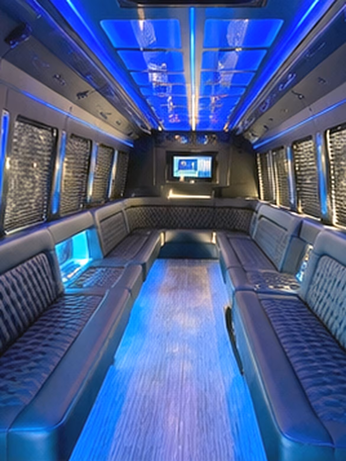 bridal party bus rentals for getting ready and grand entrances in stonecrest