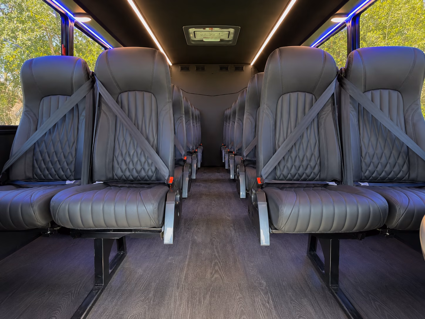 stonecrest 20 passenger minibus inside
