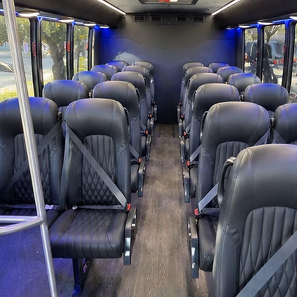 stonecrest 25 passenger minibus interior