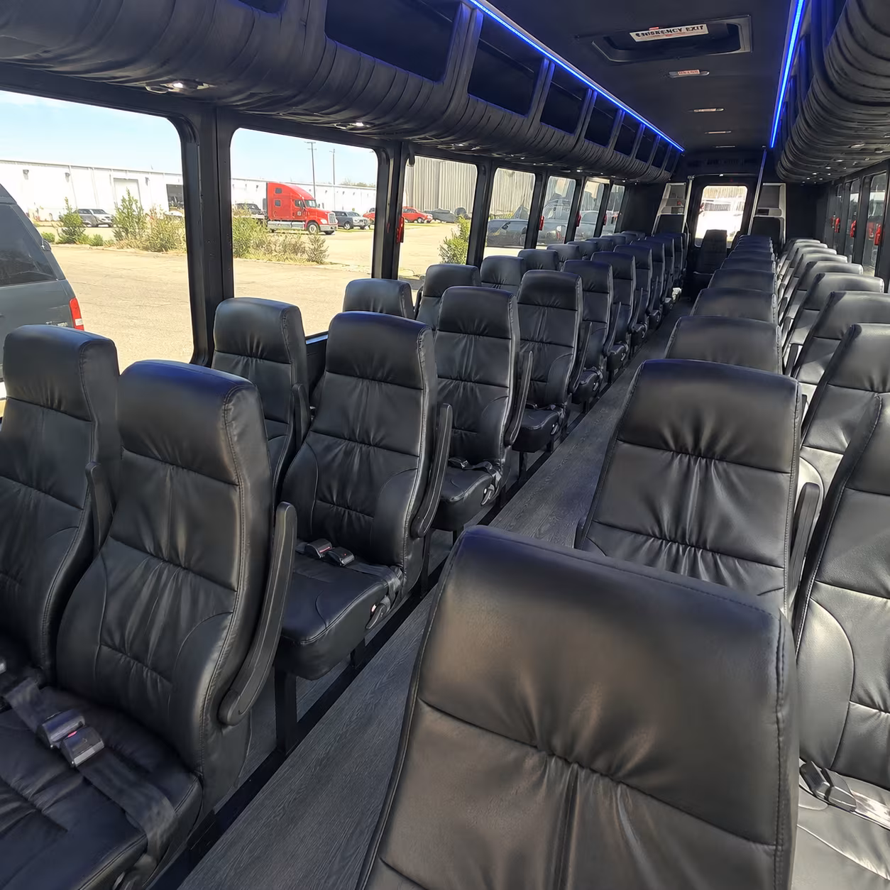 stonecrest 28 passenger minibus inside