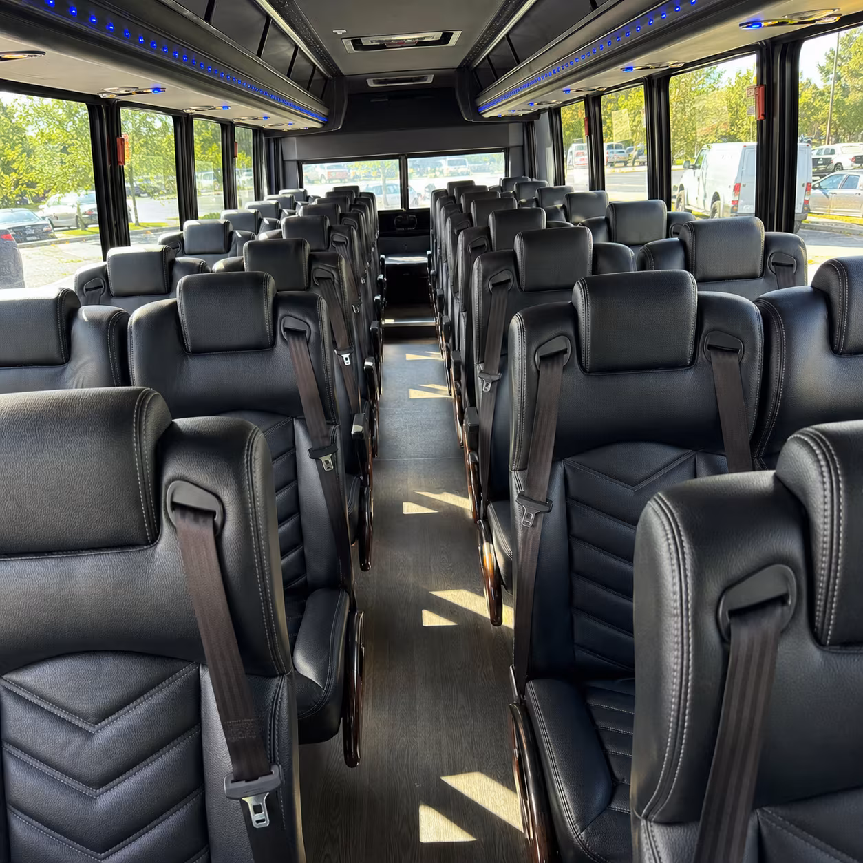 stonecrest 35 passenger minibus inside