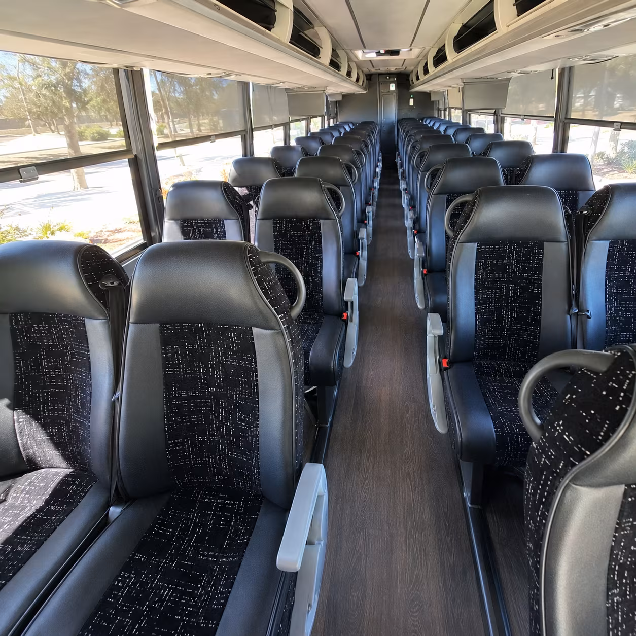stonecrest 56 passenger charter bus interior