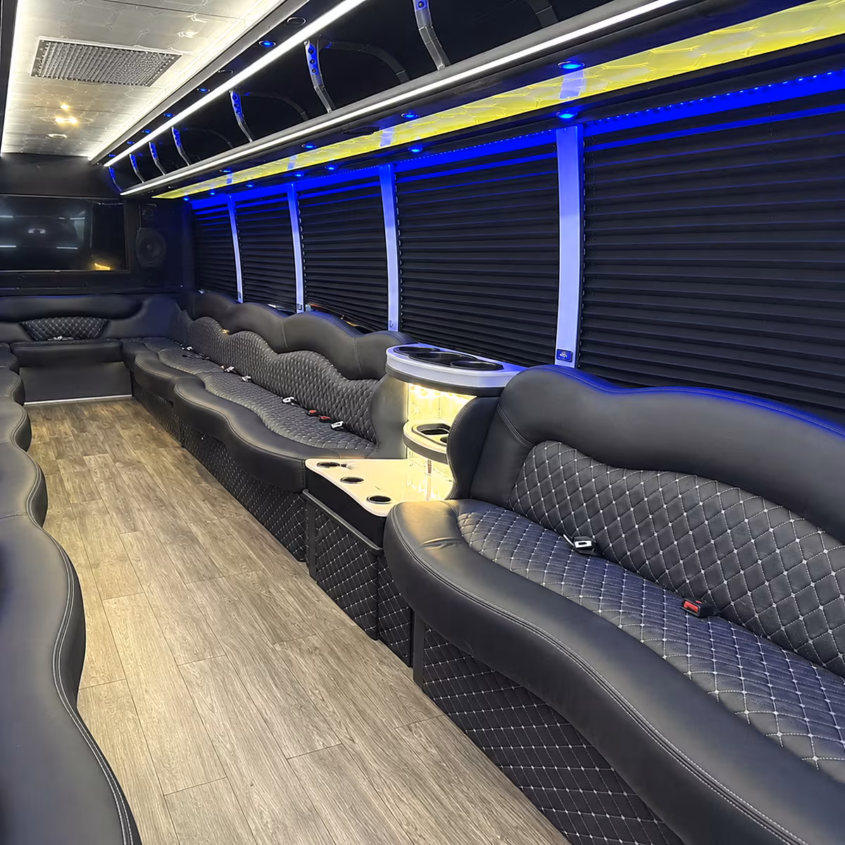 stonecrest party bus interior