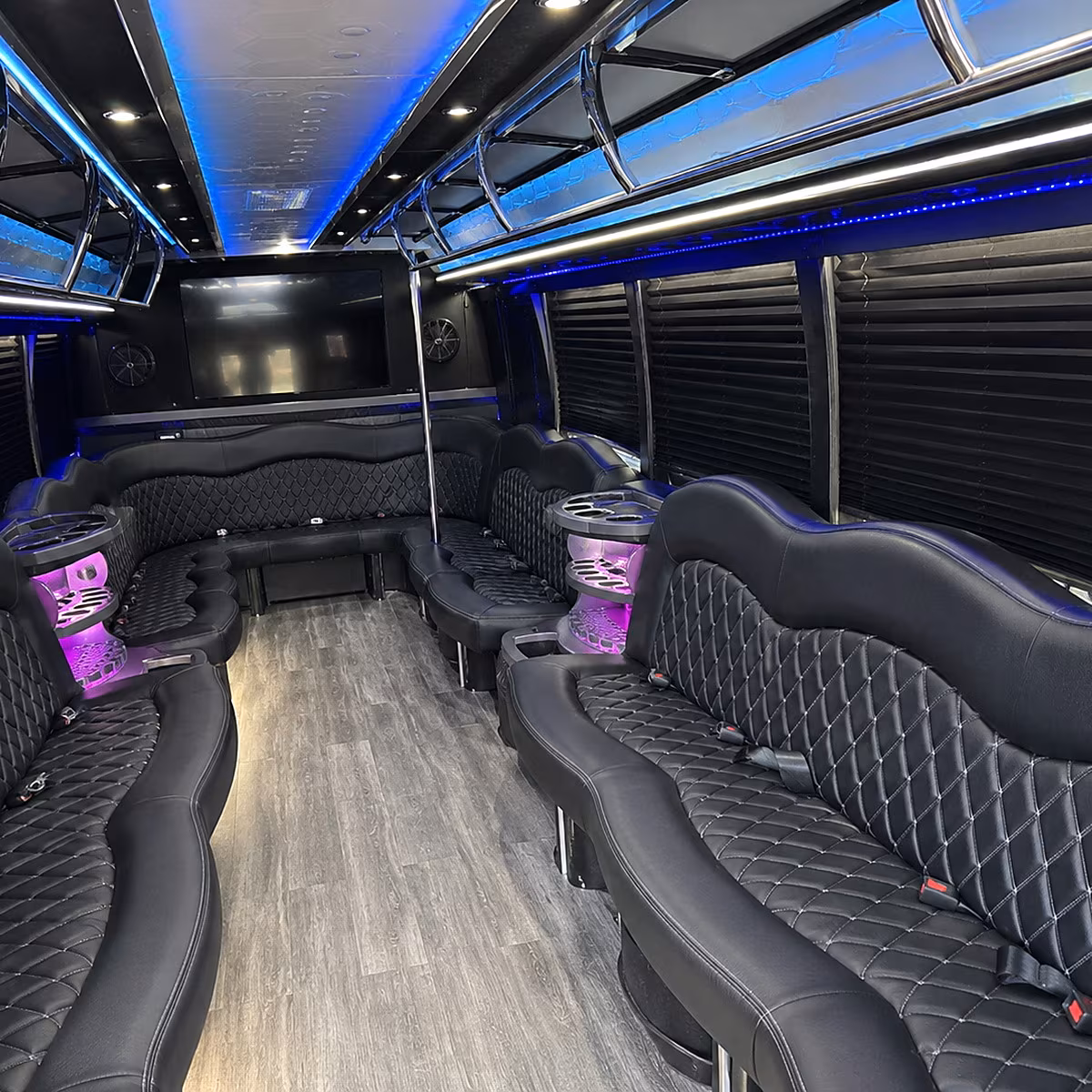 stonecrest party bus rental interior